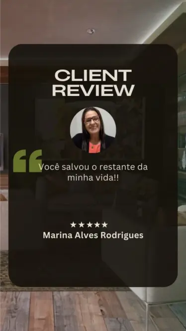 Depoimento em vídeo da Marina sobre implante dentário